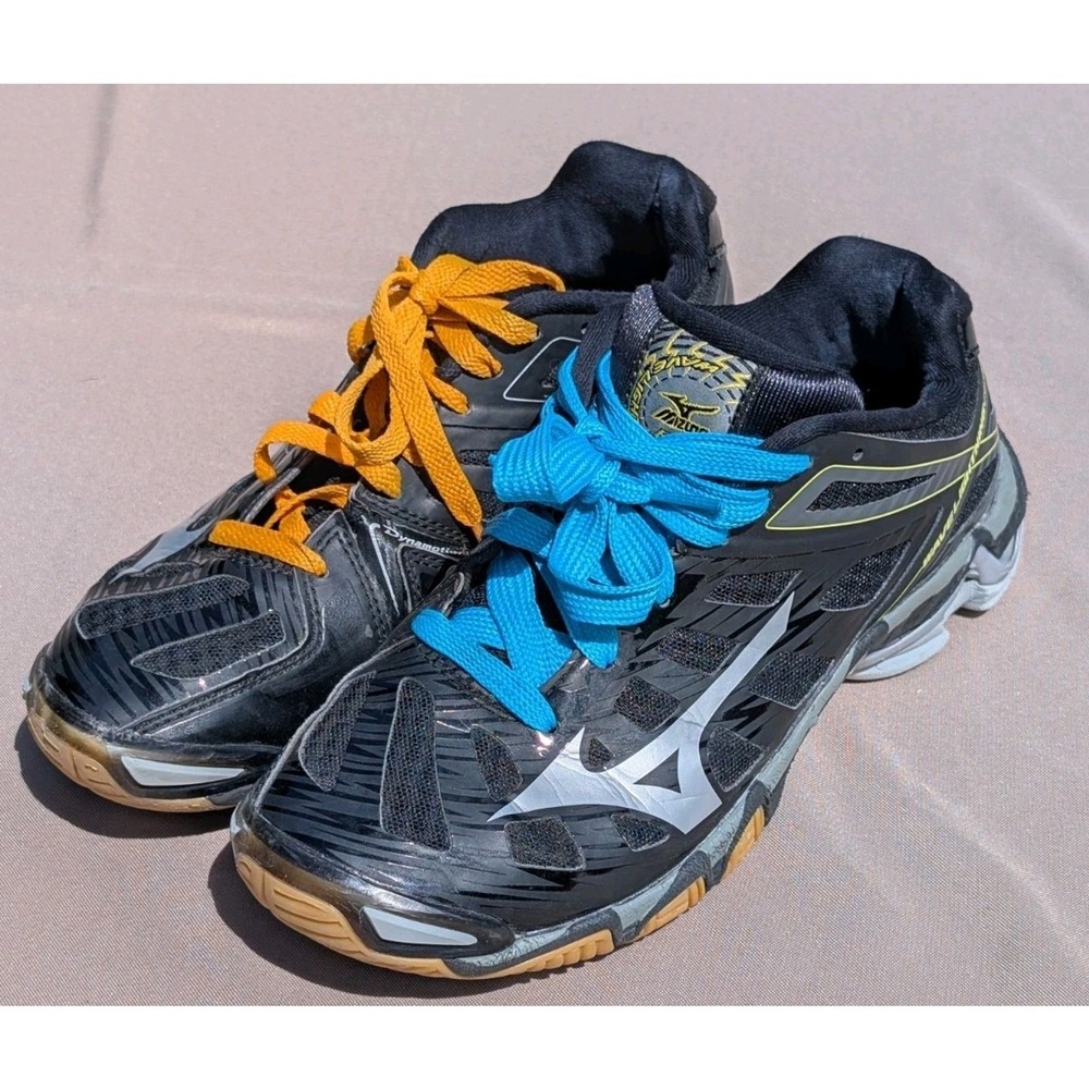 Mizuno Wave Lightning RX3 Womens Volleyball Black Shoes Size 7.5